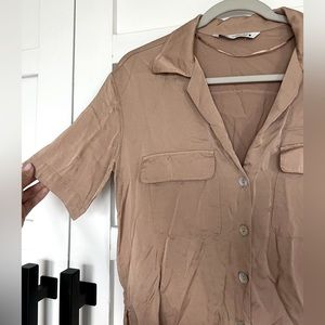 ZARA button up top